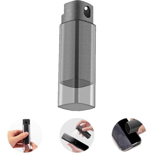 3 in 1 Fingerprint-proof Phone Screen Cleaner Dust Removal Microfiber Tool Set Spray Computer Mobile Cloth Set Cleaning Artifact