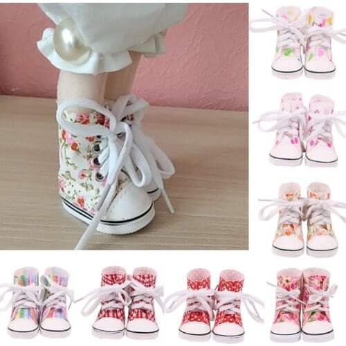 5CM Doll Shoes Clothes High-top Canvas Shoes Boots For 14.5Inch Nancy American Doll/BJD EXO Doll Our Generation Girl`s Toy Gift