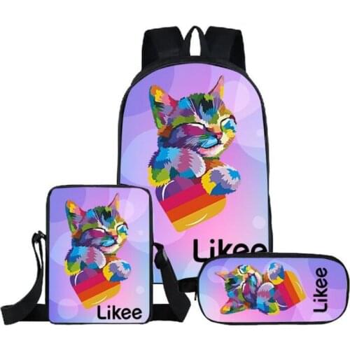16 inch Casual Russia Likee Backpack Boys Girls School Bag Men Women Rucksack School Bag Teens Daily New Likee App Knapsack