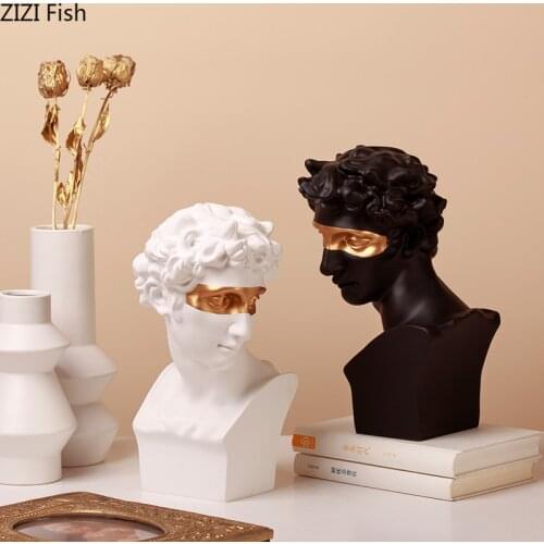 Simplicity Figures Statue Ornaments Portrait Figurines Character Resins Sculpture Living Room Decoration Artwork Furnishings