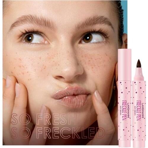Natural Lifelike Freckle Pen Easy To Color Non-fading Dot Spot Pen Convenient Face Concealer Makeup Freckle Pencil