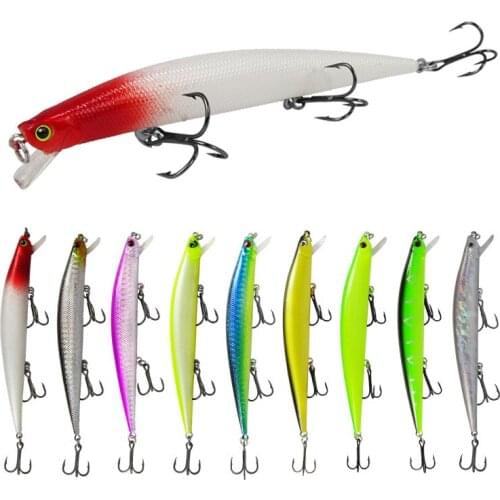 Fishing Lure Luya Floating Bait Mino 130mm11.5g Freshwater Eelfish Hard Suspended Long Shot Lures Fishing Saltwater Lures