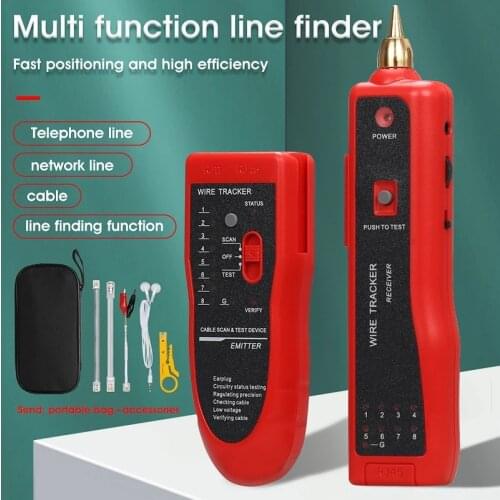 Line Finder LAN Network Cable Tester Cat5 Cat6 RJ45 UTP STP Detector Telephone Wire Tracker Tracer Diagnose Tone Tool Kit