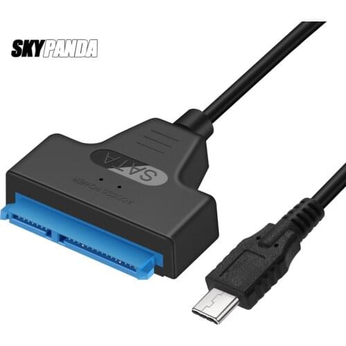Type-C Easy Drive Cable SATA To USB3.1 10Gbps Transfer Adapter 7+15 PIN Hard Drive Expansion Connector For 2.5/1.8 Inch SSD HDD