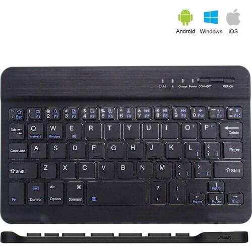 Mini Ultra Slim Wireless Bluetooth Keyboard 7/9/10 Inch Bluetooth 3.0 Keyboard For Ipad Phone Tablet With Windows/Android/iOS