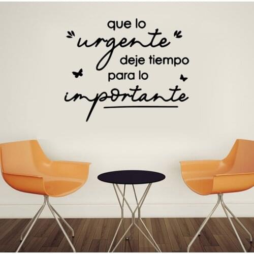 Inspirational Spanish Wall Decal Positive Phrase Life Dreams Wall Sticker Home Decor Wall Vinyl Art Murals Self-Adhesive Poster