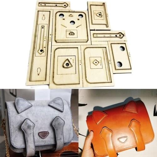 Japan Steel Blade Rule Die Cut Steel Punch Cat Shoulder Bag Cutting Mold Wood Dies for Leather Cutter for Leather Crafts