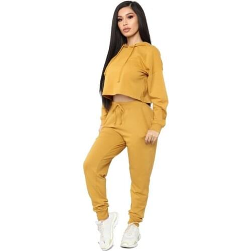 WomenS Two-Piece Sportswear Hooded Sweatshirt Leisure Sports Outdoor Mountaineering Sports Suit New Collection Five Colors