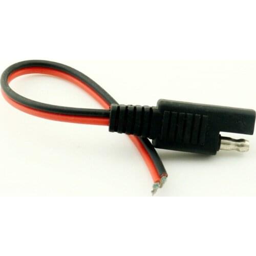 1pcs Solar Quick Connect Battery Extension SAE DC Power Automotive DIY Connector Cable 18AWG 30cm 1ft