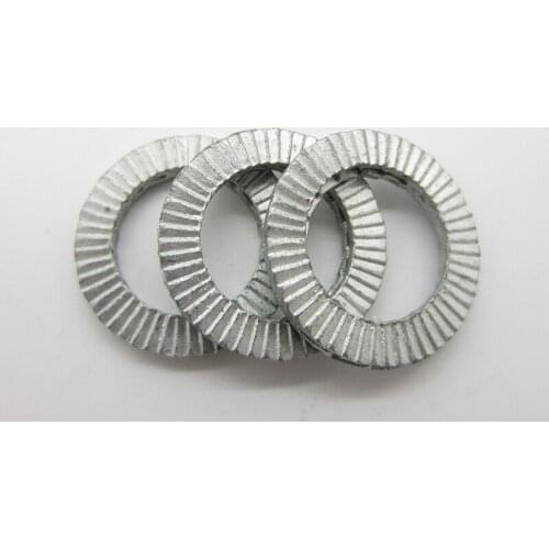 10pairs/lot DIN25201 washer two-fold locking washers Double fold self-locking washer(carbon Steel/Stainless Steel)