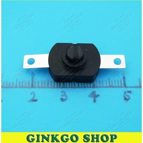 10pcs/lot 1712 Flashlight Switch Button Self Lock Push Tail Button Switch power Streight legs