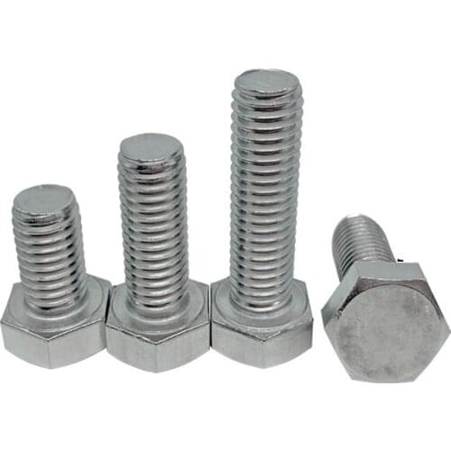 10pc M3 M4 M5 M6 M8 A2 304 Stainless Steel Metric Threaded DIN933 External Hex Hexagon Head Cap Screw Bolt Thread Dia 3/4/5/6mm