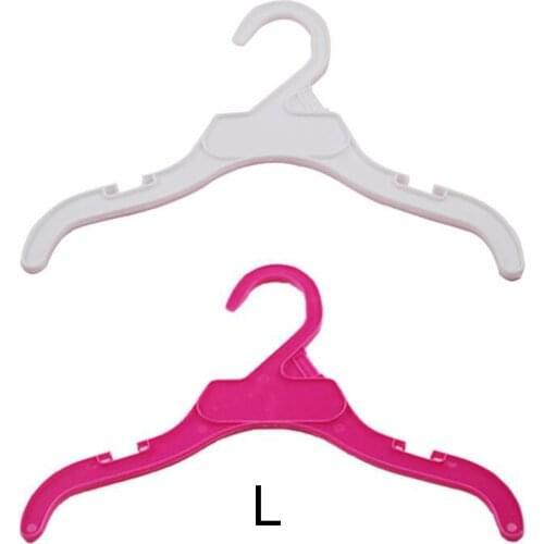 5pcs/set Plastic Tough Pet Dog Puppy Cat Cloth Clothing Rack Hanger Kitten Clothes Coat Dress Hangers Holders