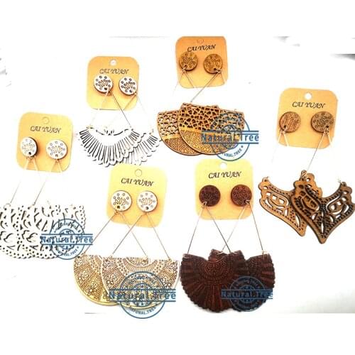 Free Shipping!2021 Newest Drop wooden earrings