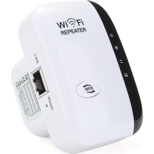 2.4GHz Wireless Wi-Fi Signal Repeater 300Mbps Super Speed Wi-Fi Range Extender With Networking Cable For Home Office