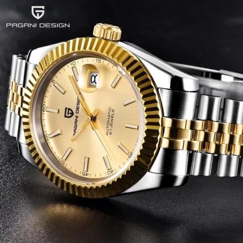 Pagani Design 2021 New Top Luxury Men' Automatic Mechanical Watch Sapphire Glass Calendar Stainless Steel Waterproof Watch Reloj