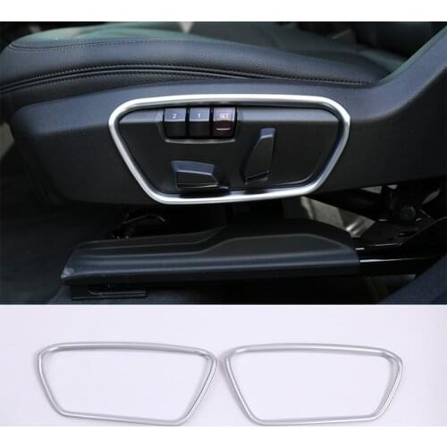 For BMW X1 F48 2016 2017 For BMW New 1 series 118i 120i 125i f52 For BMW X2 F47 ABS Chrome Seat Side Frame Trim Car Accessories