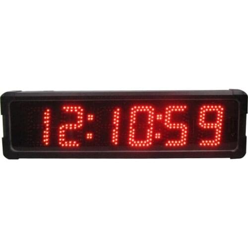 Double-sided outdoor 5" large led stopwatch time display waterproof LED countdown timer clock digital sports race timing clock