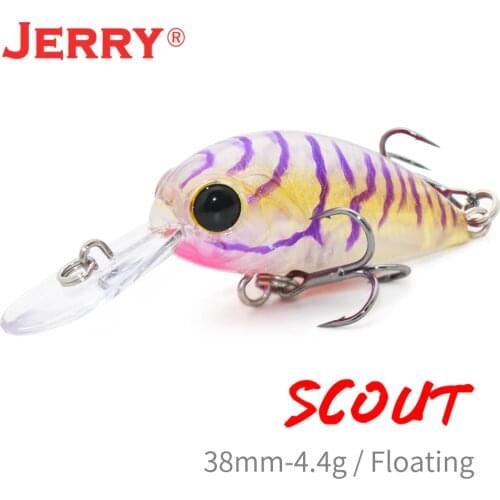 Jerry Scout Diving Micro Trout lure Fishing Plug 4.2g 4cm Light Rock Fishing Topwater Floating Wobblers Lure Freshwater Crank ba