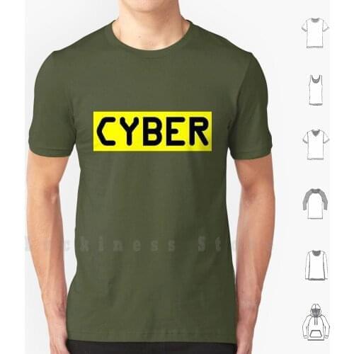 Cyber T Shirt DIY Cotton Big Size S-6xl Cyber Computer Hacker Yellow Black Programmer Nerd Geek Space