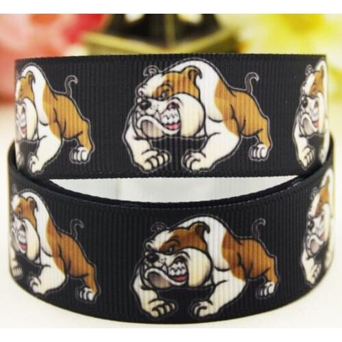 22mm 25mm 38mm 75mm Dog cartoon printed Grosgrain Ribbon party decoration 10 Yards X-04558
