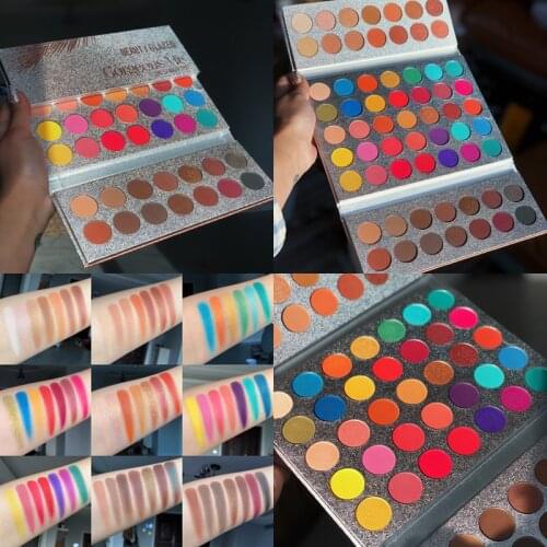 Metallic Shiny Eyeshadow Palette 63 Color Maquillage Make up Palette Shimmer Matte Glitter Pigmented Eye Shadow Pallete Cosmetic