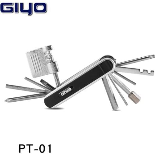 GIYO PT-01 Bicycle 13 in 1 Professional Maintenance Toolset Multi-function Folding Tool Repair Tools
