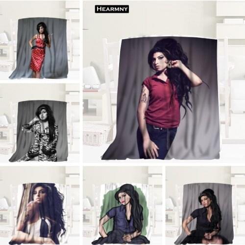HEARMNY Amy Winehouse Blanket Sleep Cover Blankets Yoga Office Sofa Blanket Bed Cover Travel Warm Throw Blankets