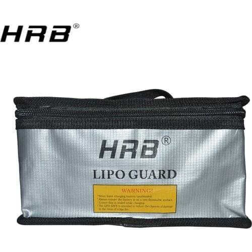 HRB Fireproof Bag 215mm x 155mmx115mm 240x65x180mm Portable Handbag Safety RC Parts LiPo Battery Explosion-Proof Safe Fire Guard