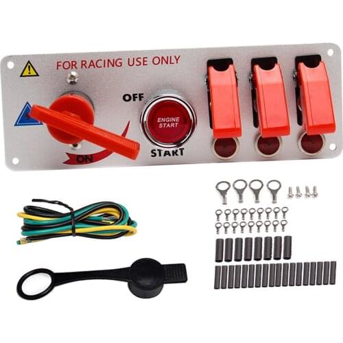 Racing Car Engine Start Push Button Ignition Switch Panel Toggle Switch Panel