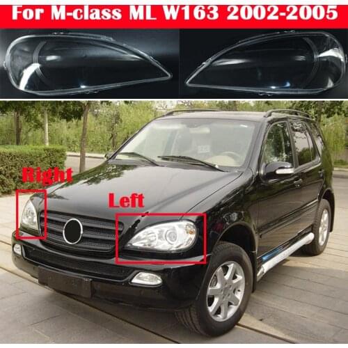 Car Front Headlight Cover For Mercedes-Benz M-class ML W163 2002-2005 Headlamp Lampshade light Shell glass Lens Cover