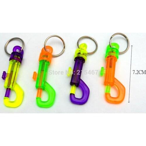 12pc 7.2 cm Plastic Key Holder Transparent Color For Party Favor Game Gift EK770TR Novelty Birthday Prize Gift Pinata bag filler