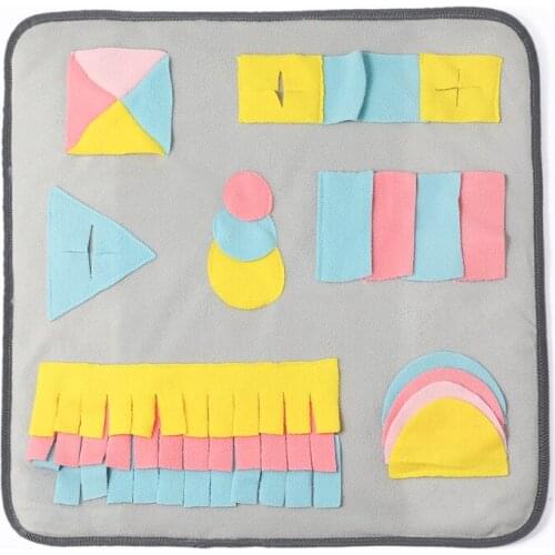 Plush Pet Sniffing Mat Washable Dog Cat Smell Training Pads Consume Energy Puzzle Puppy Release Stress Blanket