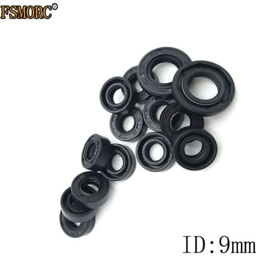 NBR Shaft Oil Seal TC-9*14*15*16*17*18*19*20*21*22*23*24*25*26*29*30*4/5/6/7/8 Nitrile Covered Double Lip With Garter Spring