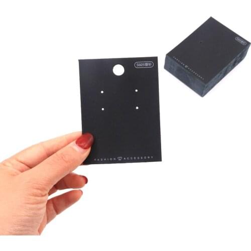 New 100pcs/Lot 6*8cm Fashion Accessories Black Paper Cards Drop Earrings Dangle Display Package Card Holders Wholesale