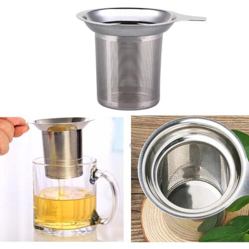Reusable Stainless Steel Tea Infuser Silver Mesh Kitchen Accessories Safe Density Tea Strainer Herb Loose Tea Tools Accessories