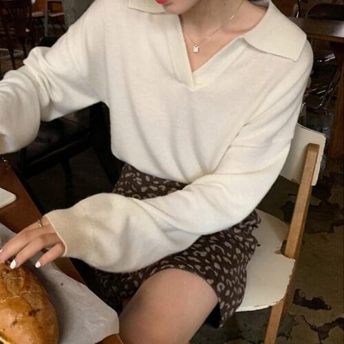 2021 Women Sweater Pullover Female Knitting Overszie Long Sleeve Loose Elegant Knitted Thick Outerwear Womens Winter Sweaters