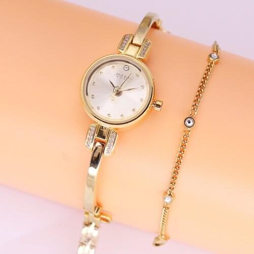 Mini Julius Lady Womens Watch Japan Quartz Fashion Hour Small Clock Chain Bracelet Top Girls Valentine Birthday Gift Box