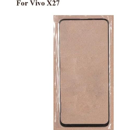 1PC For Vivo X 27 X27 touch Screen Outer LCD Front Panel Screen Glass Lens Cover VivoX27 touch panel without flex cable
