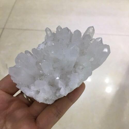 1pcs natural rough clear quartz crystal cluster healing crystals rock drusy minerals gemstone for home decoration from Greece