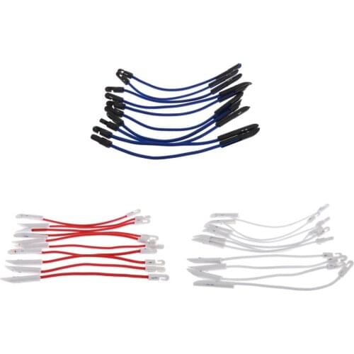 10pcs 12" 0.28" Shock Cord Ties Tarp Groundsheet Bungee Rope Camping Tent Accessories