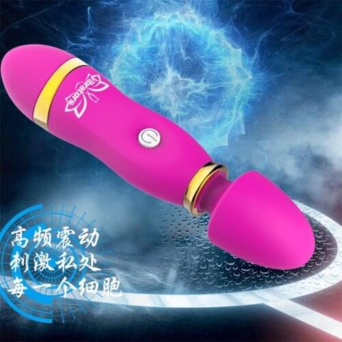 12 Speeds USB Charge Bullet Clitoral G-Spot Massager Sex Toy Powerful Magic Wand Massager AV Vaginal Vibrator Sex Toys for Women