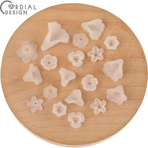Cordial Design Acrylic Beads/Earrings Accessories/Matte Beads/Flower Shape/Hand Made/DIY Beads/Jewelry Findings & Components