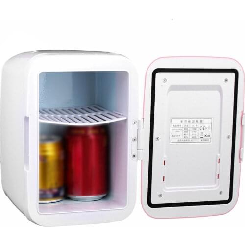 Car Cold Car Fridge Cooler Freezer Portable 4L 48W Blue Pink Portable Mini Car Home Refrigerator