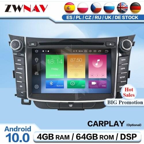 Carplay 2 Din Android For Hyundai I30 Elantra GT 2012 2013 2014 2015 2016 Radio Receiver Auto Audio Stereo Player GPS Head Unit