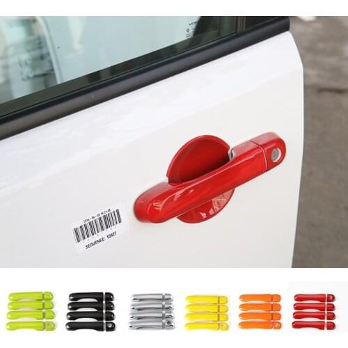 SHINEKA Car Styling Door Handle Cover Trims Decorative Strip Sticker for Jeep Renegade 2015 2016 Interior Car Accessories