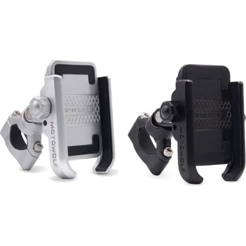 360 Degree Universal Bike Aluminum Alloy Motorcycle Motorbike Handlebar Phone Holder Stand Mount For iPhone Xiaomi Samsung LX0B