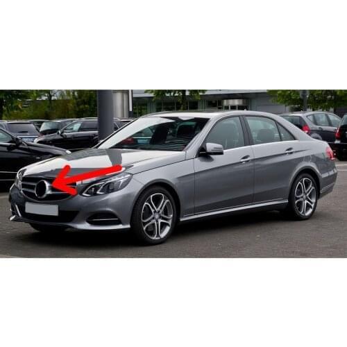 For Mercedes w212 Matte Black Grill Star Emblem Front Grille Badge E Class 2009-2016 Aftermarket A0008171016