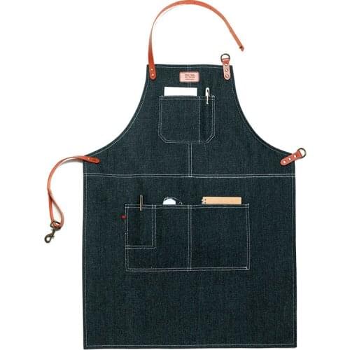 Men Women Artist Tool Apron For Coffee Milk Tea Shop Restaurant Garage Tool Apron with Tool Pockets Apron For Nails Techincan