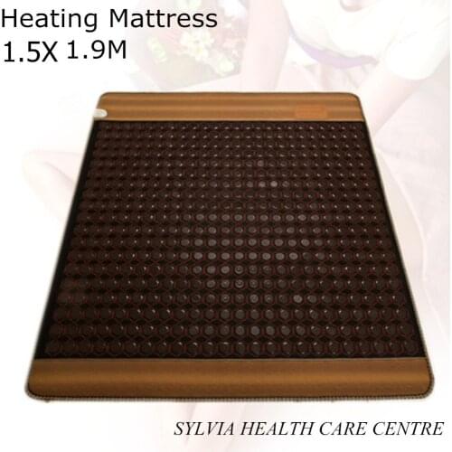 High quality double people heating temperature controller for heating tourmaline good sleeping mattress 1.5X1.9M/ 59''X74.8